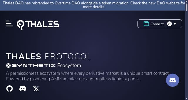 Screenshot of thales.io