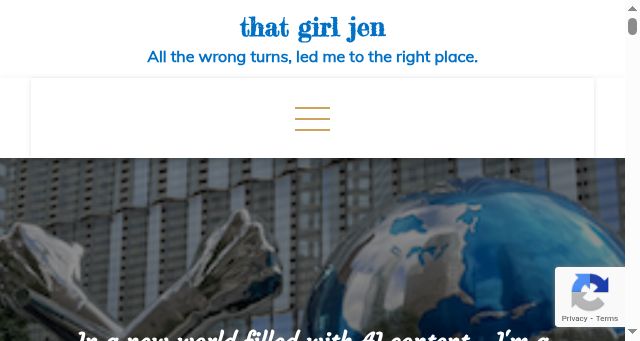 Screenshot of thatgirljen.com