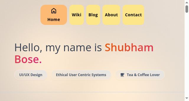 Screenshot of thatshubham.com