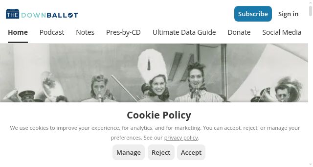 Screenshot of the-downballot.com