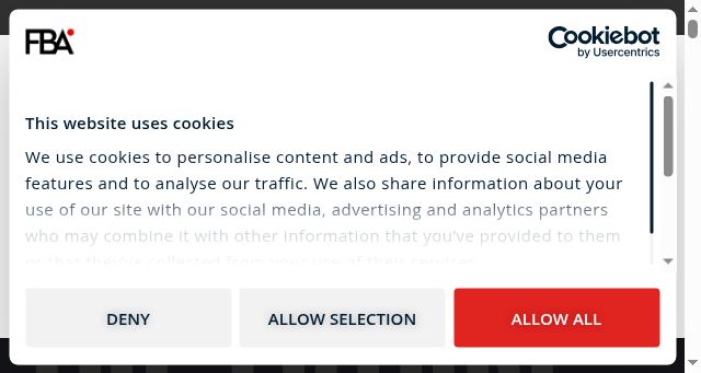Screenshot of the-fba.com