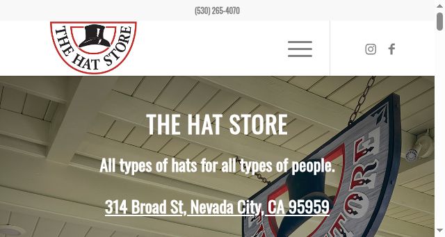 Screenshot of the-hat-store.com