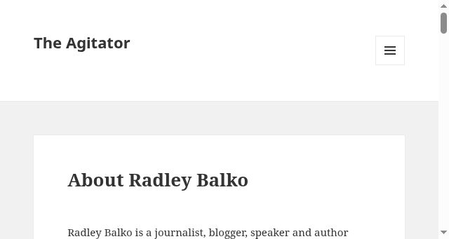 Screenshot of theagitator.com