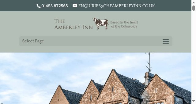 Screenshot of theamberleyinn.uk