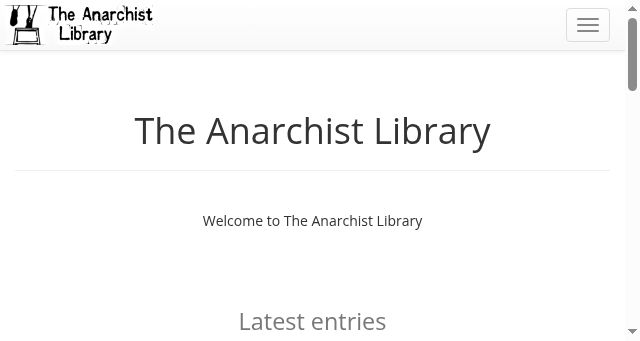 Screenshot of theanarchistlibrary.org