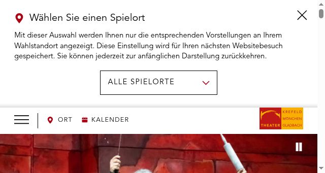 Screenshot of theater-kr-mg.de