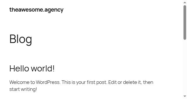 Screenshot of theawesome.agency