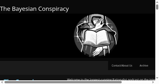 Screenshot of thebayesianconspiracy.com