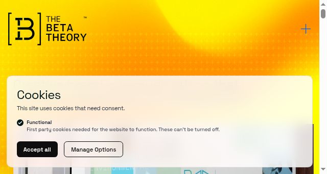 Screenshot of thebetatheory.co.uk