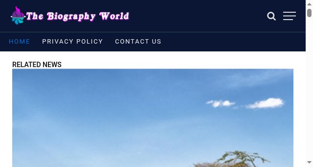 Screenshot of thebiographyworld.com