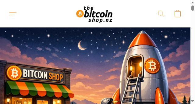 Screenshot of thebitcoinshop.nz