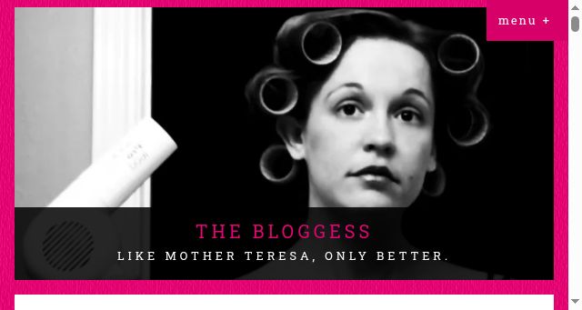 Screenshot of thebloggess.com