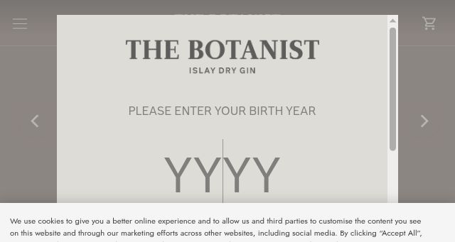 Screenshot of thebotanist.com