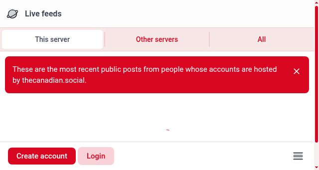 Screenshot of thecanadian.social