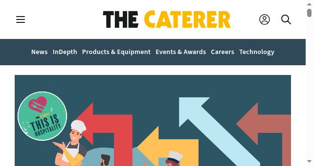 Screenshot of thecaterer.com