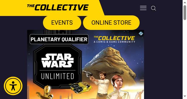 Screenshot of thecollectivecomics.com