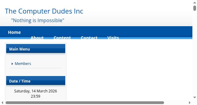 Screenshot of thecomputerdudesinc.com