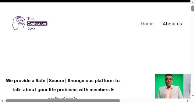 Screenshot of theconfessionboxx.com