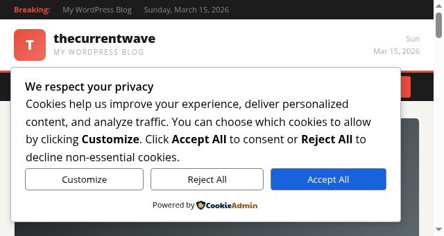 Screenshot of thecurrentwave.co.uk