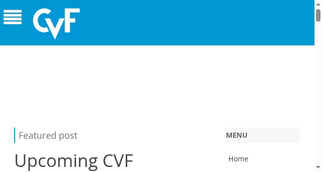 Screenshot of thecvf.com