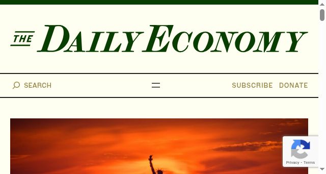 Screenshot of thedailyeconomy.org