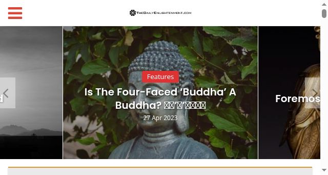 Screenshot of thedailyenlightenment.com