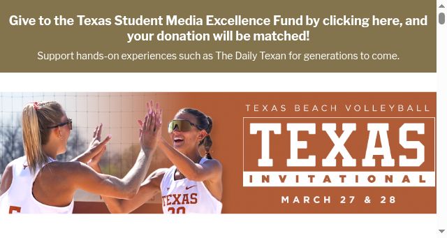 Screenshot of thedailytexan.com