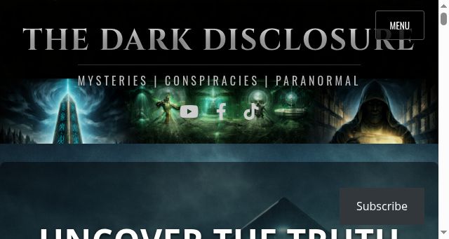 Screenshot of thedarkdisclosure.online