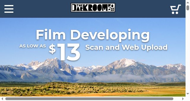 Screenshot of thedarkroom.com