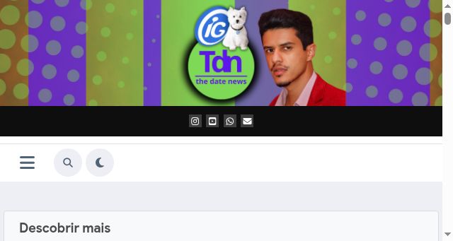 Screenshot of thedatenews.com.br