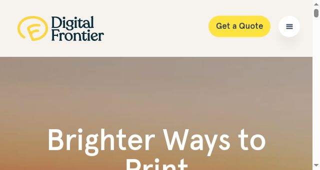Screenshot of thedigitalfrontier.com