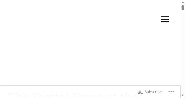 Screenshot of thedigitalpress.org