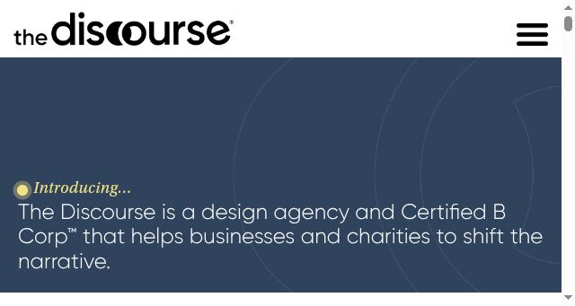 Screenshot of thediscourse.design