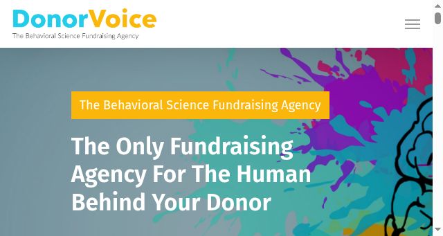 Screenshot of thedonorvoice.com