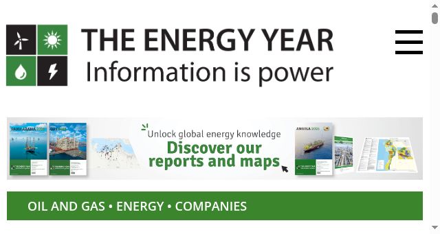 Screenshot of theenergyyear.com