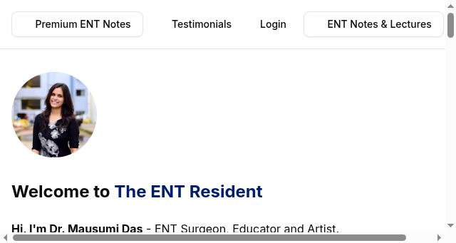 Screenshot of theentresident.com