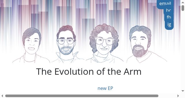 Screenshot of theevolutionofthearm.com