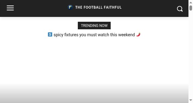 Screenshot of thefootballfaithful.com