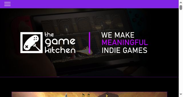 Screenshot of thegamekitchen.com