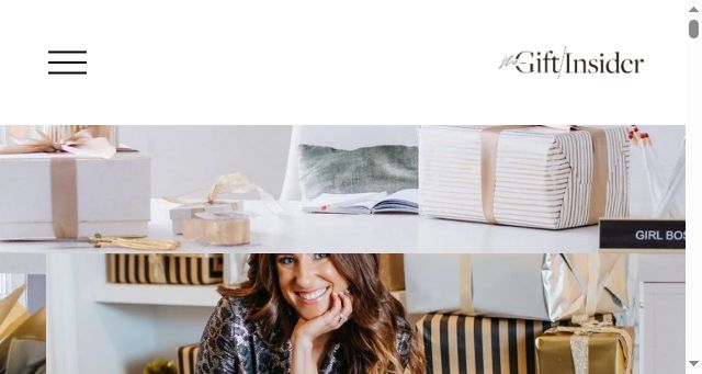 Screenshot of thegiftinsider.com