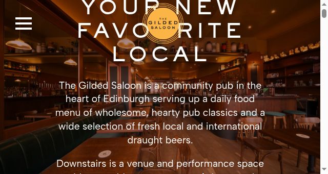 Screenshot of thegildedsaloon.co.uk