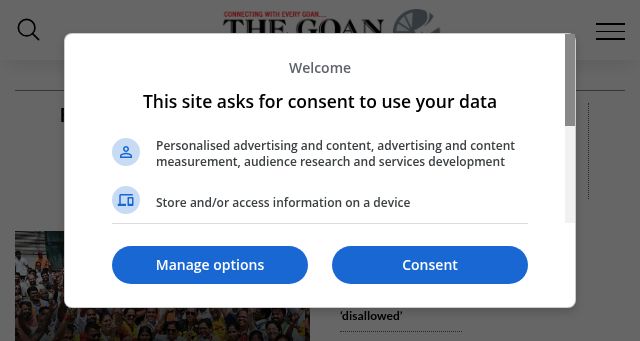 Screenshot of thegoan.net