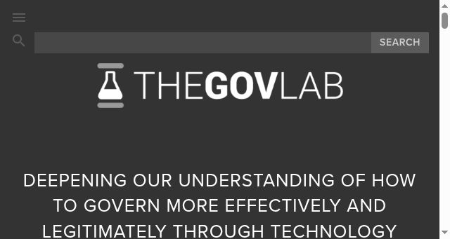 Screenshot of thegovlab.org