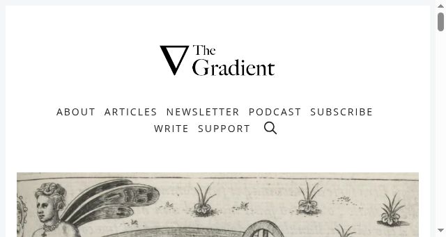 Screenshot of thegradient.pub