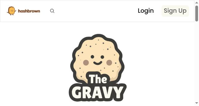 Screenshot of thegravy.dev