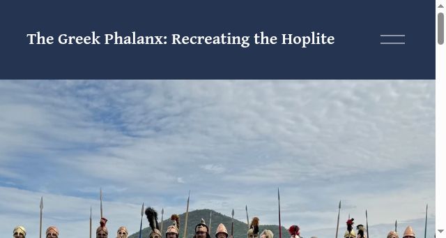 Screenshot of thegreekphalanx.org