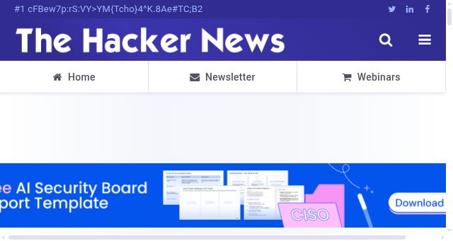 Screenshot of thehackernews.com