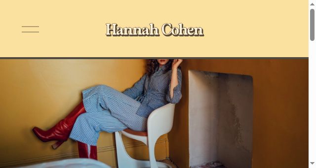 Screenshot of thehannahcohen.com