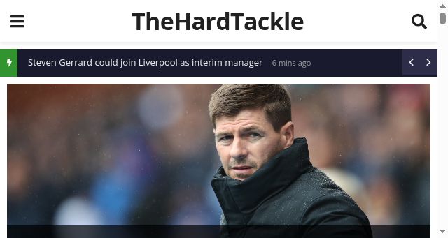 Screenshot of thehardtackle.com