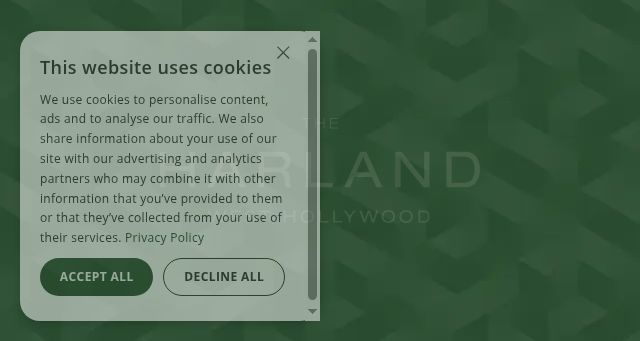 Screenshot of theharlandwesthollywood.com